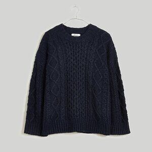 Madewell Cable-Knit Oversized Sweater NWT